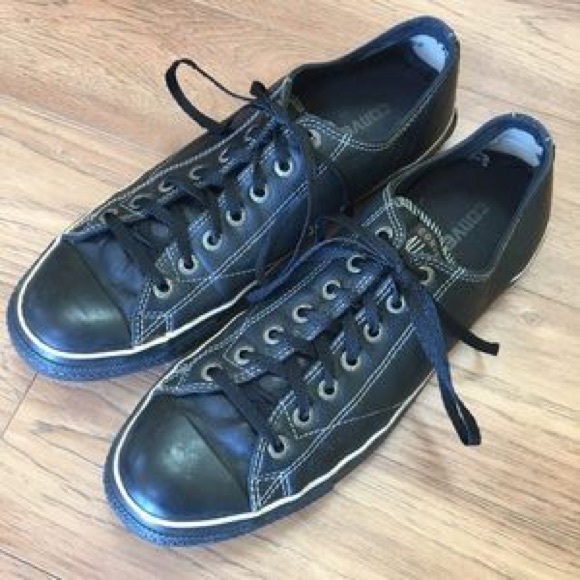 Converse all star black leather